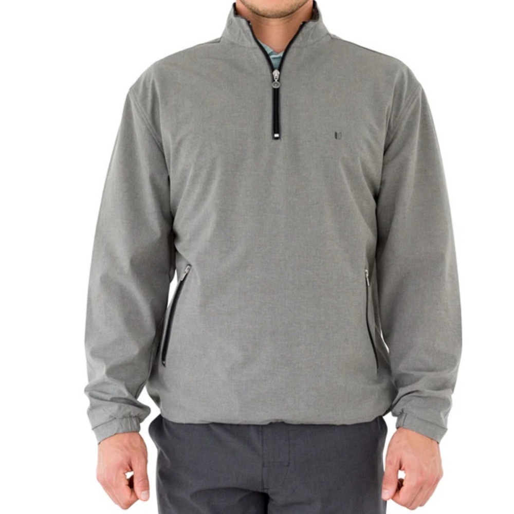 LINKSOUL MORRIS DARK GRAY 1/4 ZIP WINDBREAKER PULLOVER SIZE XL